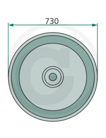 GRANIT Klzný tanier 730 mm